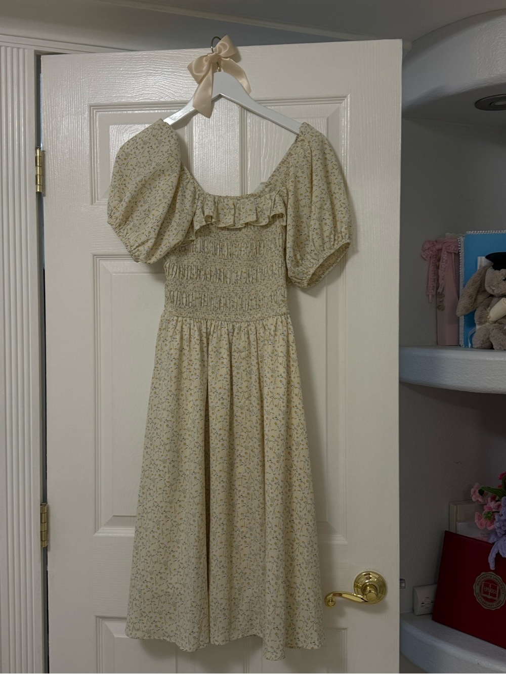 Ivy City Co Rae Dress in Yellow Floral